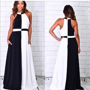 Plus size Color Block dress